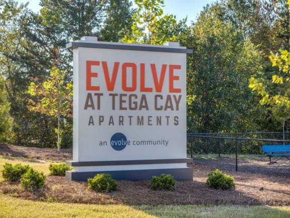 Property Sign at Evolve at Tega Cay, Fort Mill, SC