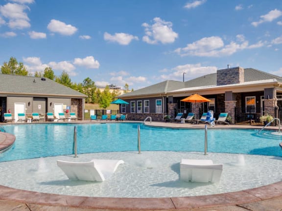 Relaxing Area Around Pool at Evolve at Tega Cay, South Carolina, 29708