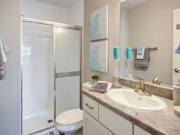 Glass Covered Shower Area at Orion Arlington Lakes, Arlington Heights, IL, 60005