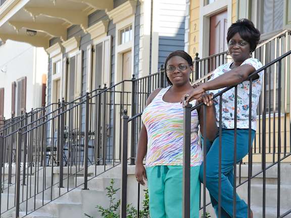 Front balconies with people outside_Lafitte,New Orleans, LA