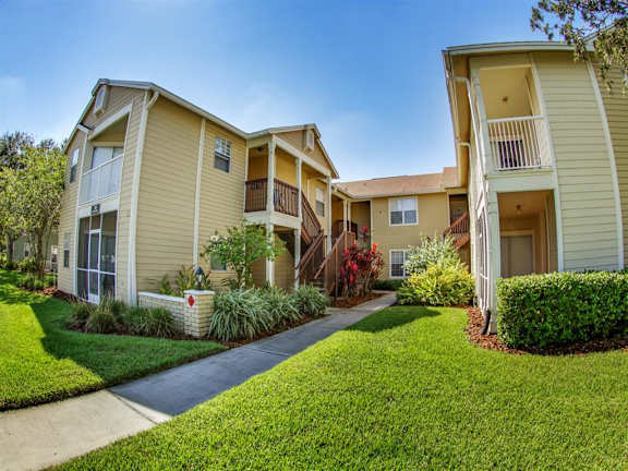 Every home has an outdoor living space with a private, screened-in porch or patio.