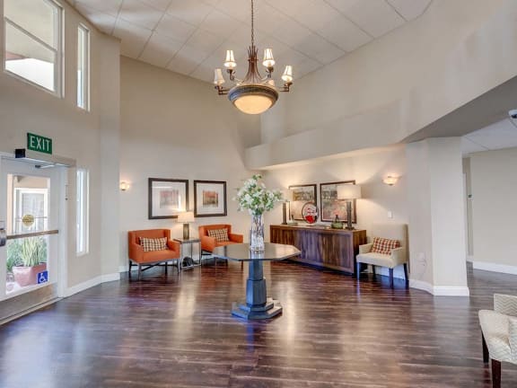 Entry with seating at VINTAGE AT BOUQUET CANYON, Santa Clarita, CA 91350 