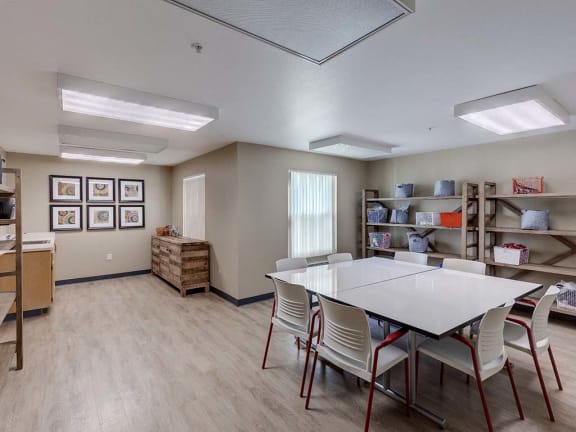 Craft room at VINTAGE AT BOUQUET CANYON, Santa Clarita
