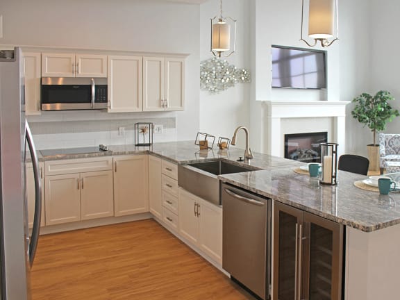 Dishwasher in each suite at Residences at Halle, Cleveland, OH