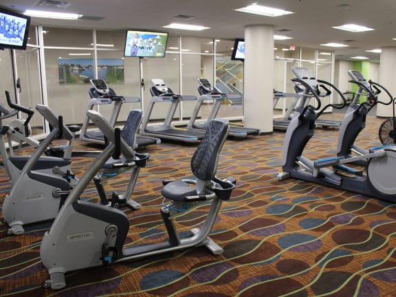 Largest private Fitness Center  at Residences at Halle, Cleveland, OH, 44113