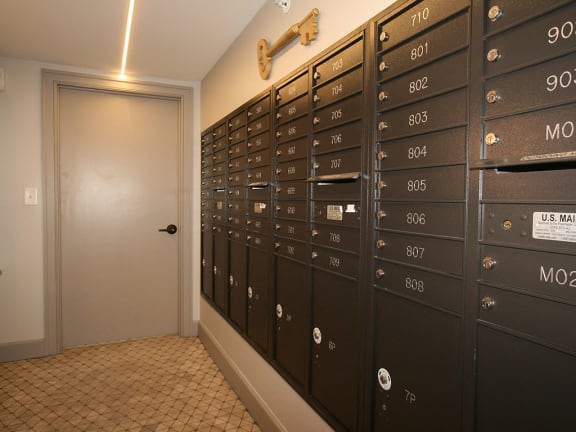 Mail room at The Citizens in Columbus OH