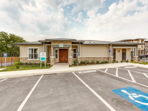 Leasing Center External View at CLEAR Property Management , The Lookout at Comanche Hill Apartments, San Antonio, TX, 78247