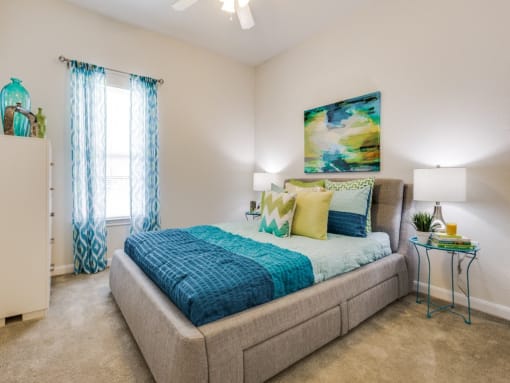 Spacious Bedroom With Comfortable Bed at CLEAR Property Management , The Lookout at Comanche Hill, San Antonio, TX, 78247