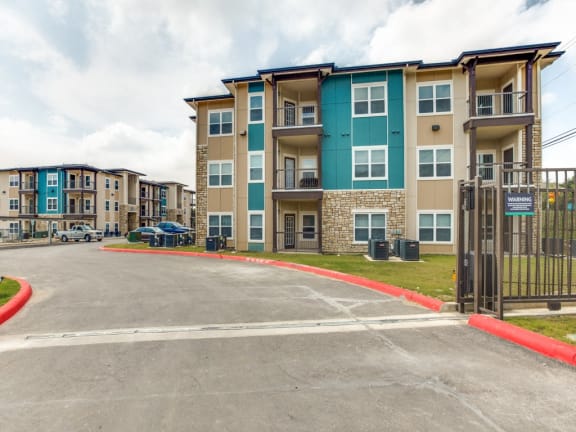Controlled access gates at CLEAR Property Management , The Lookout at Comanche Hill, San Antonio, TX