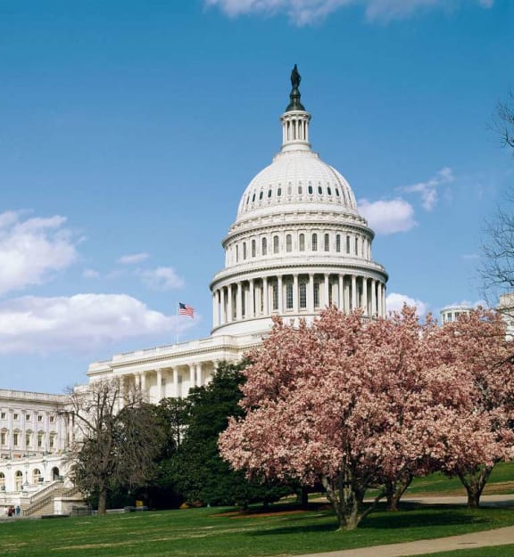 United States Capitol Building on Capitol Hill at Park Kennedy, Washington, Washington