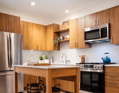 Model Home Gourmet Kitchen with Gas Range