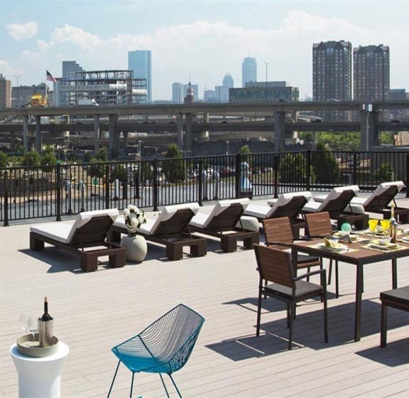 Rooftop Lounge at Gatehouse 75 in Charlestown Massachusetts
