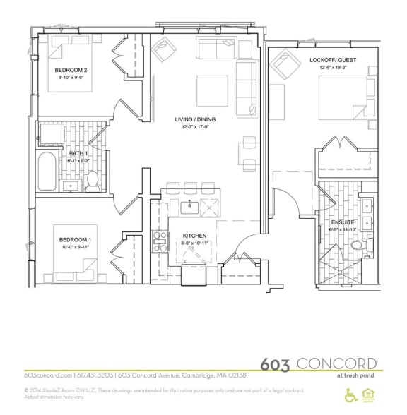 Floor Plan at 603 Concord, Massachusetts, 02138