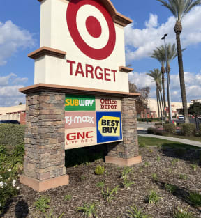 Target Sign at Willow and Herndon