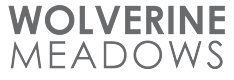 The image displays the words "Wolverine Meadows" in bold, black letters on a white background.