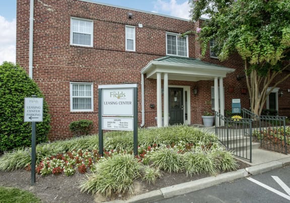 Courtyard With Green Space at The Fields of Silver Spring, Maryland