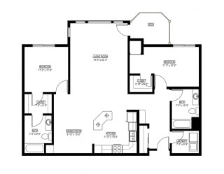 The Waterstone Floorplan Waterstone Apartments in Minnetonka, MN L The Waterstone