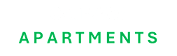 The word "APARMENTS" is displayed in green text.