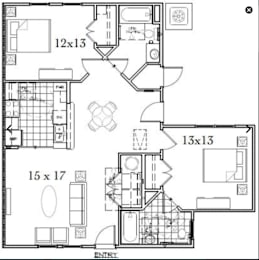  Floor Plan 2 Bedroom