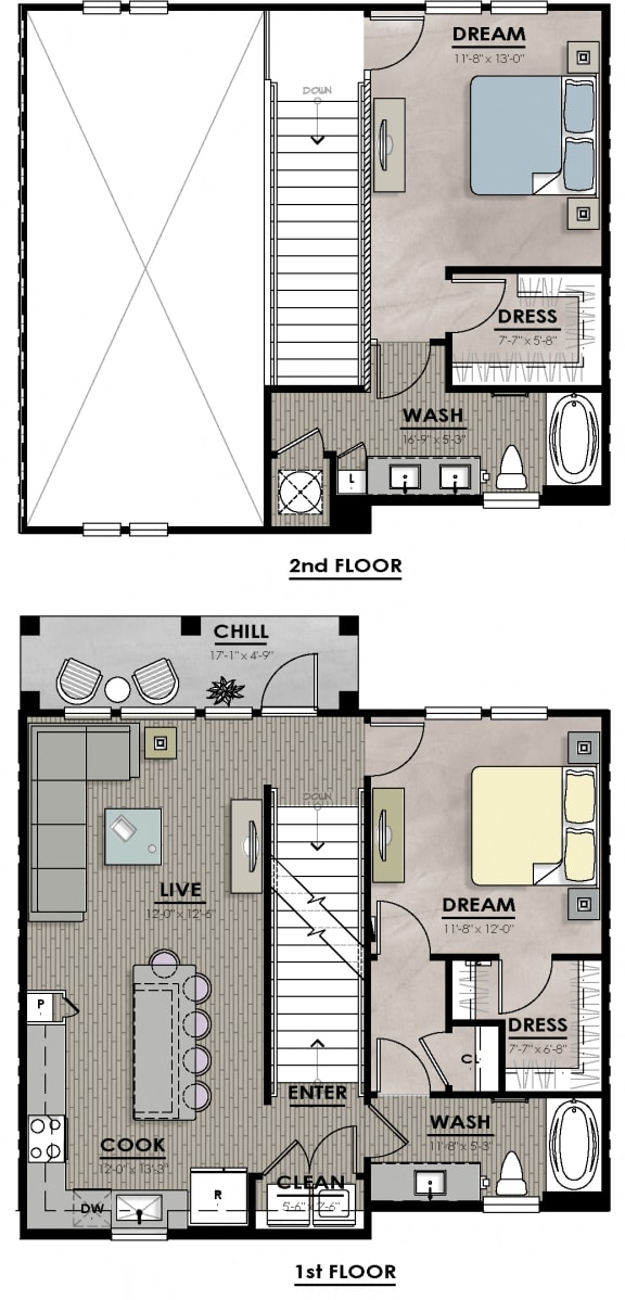 B3without LVT throughout at Harrison Apartments, Sarasota