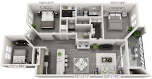 Mt Vernon Floor Plan at The Citizen at Shirlington Village, Arlington, VA, 22206