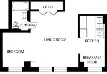  Floor Plan Small One Bedroom