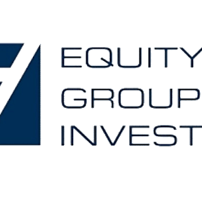 a logo for entity group investments with the words equity group investments