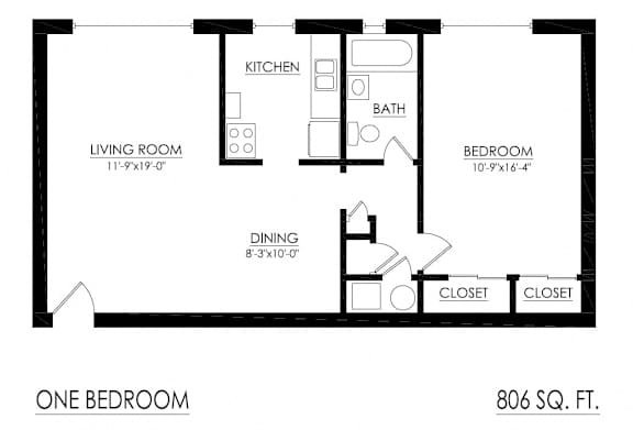 WJM Cedar Apartments 1 Bedroom Apartment