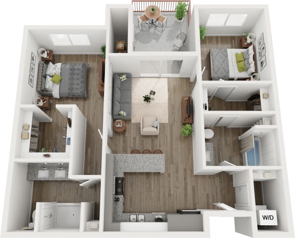 Floor Plan  B1 floor plan at Presidium Pecan District, Texas