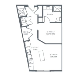 A4 | A5 Floor Plan A4 | A5 Floor Plan at Union Berkley, Kansas City, MO