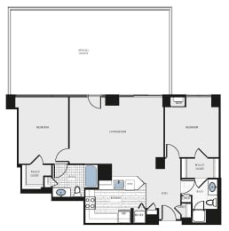 two bedroom apartments with balcony in arlington va