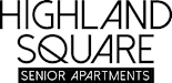 the graphic for highland square solicitations with the title of the solicitors logo