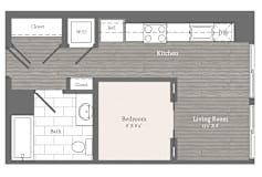 One bedroom apartment at 2255 Wisconsin in Glover Park