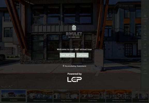 a screenshot of an website on a building