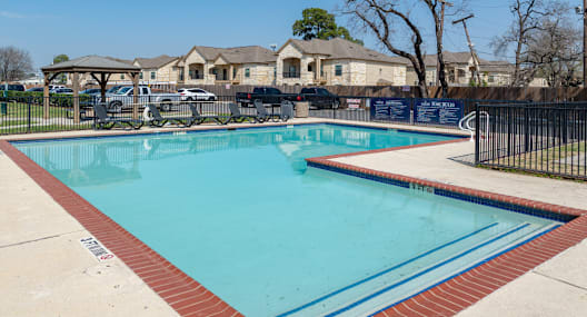 the swimming pool at our apartments