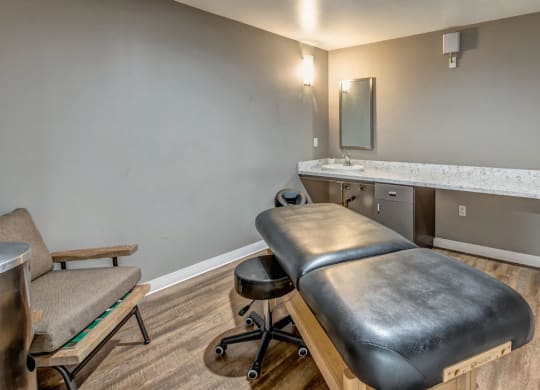 Massage room  at Esprit Apartments, Marina del Rey, California