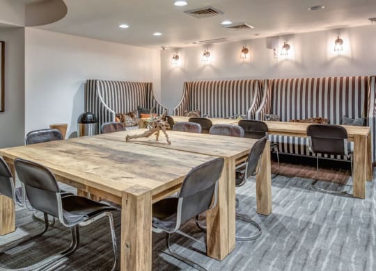 Event room with kitchen  at Esprit Apartments, California, 90292