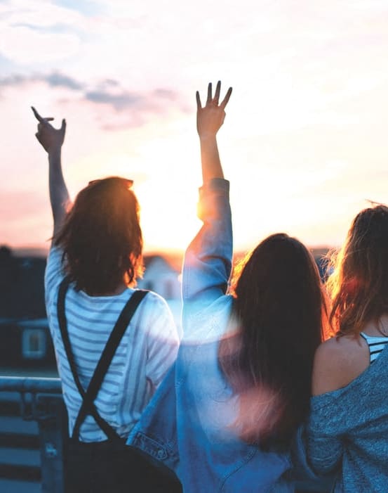 Stock photo of happy women