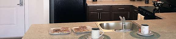 Modern kitchen with plenty of counter space