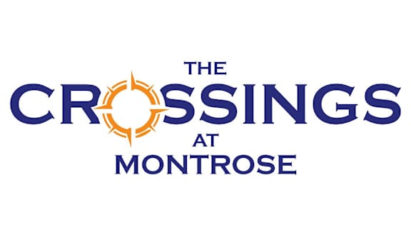The logo for The Crossings at Montrose.