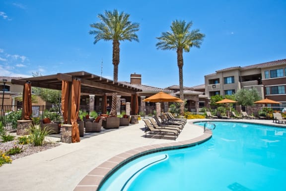 Poolside Cabanas at Las Vegas Apartments Near Nellis Air Force Base