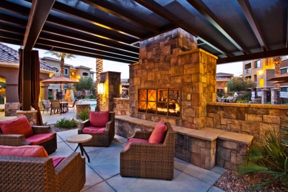Fireside Lounge at Centennial at 5th Apartments in Las Vegas near Los Prados Country Club