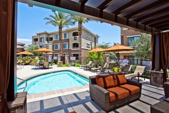 Two Hot Tub/ Spas at Las Vegas Apartments near Los Prados Country Club
