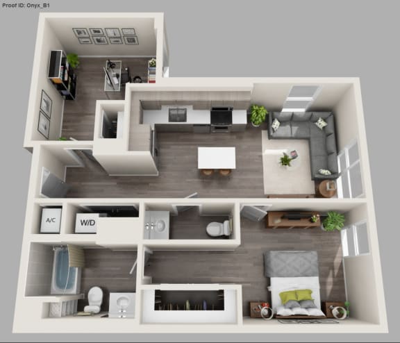 2 bedroom 1.5 bathrooms