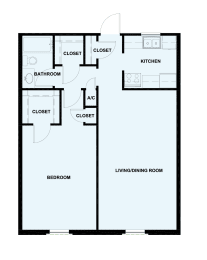  Floor Plan 1x1