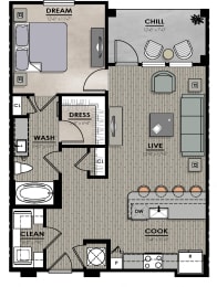 A3Floor plates with LVT at Harrison Apartments, Florida