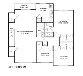  Floor Plan 3br 2ba