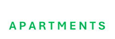 A green background with the words "ROSECRANS APARTMENTS" written in white.