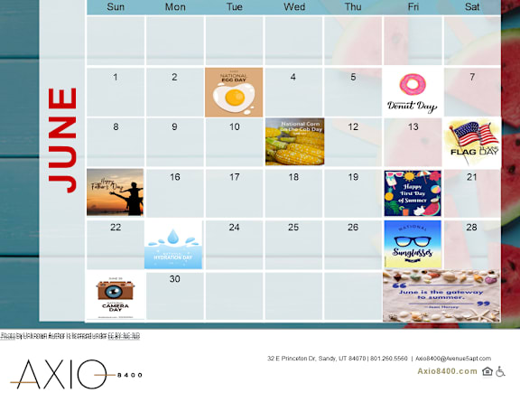 AXIO 8400 February Events Calendar