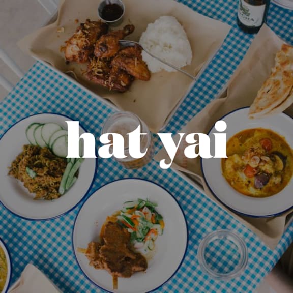 a table of food with the words on it